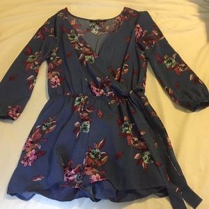 Floral long sleeve Romper